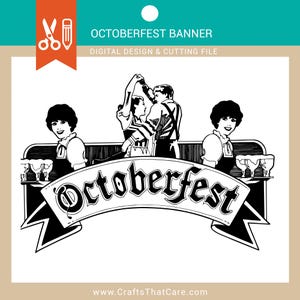 OCTOBERFEST | Octoberfest Banner, Oktoberfest, Oktoberfest sign, Beer, Fall Decor, SVG, PNG, Instant Digital Download