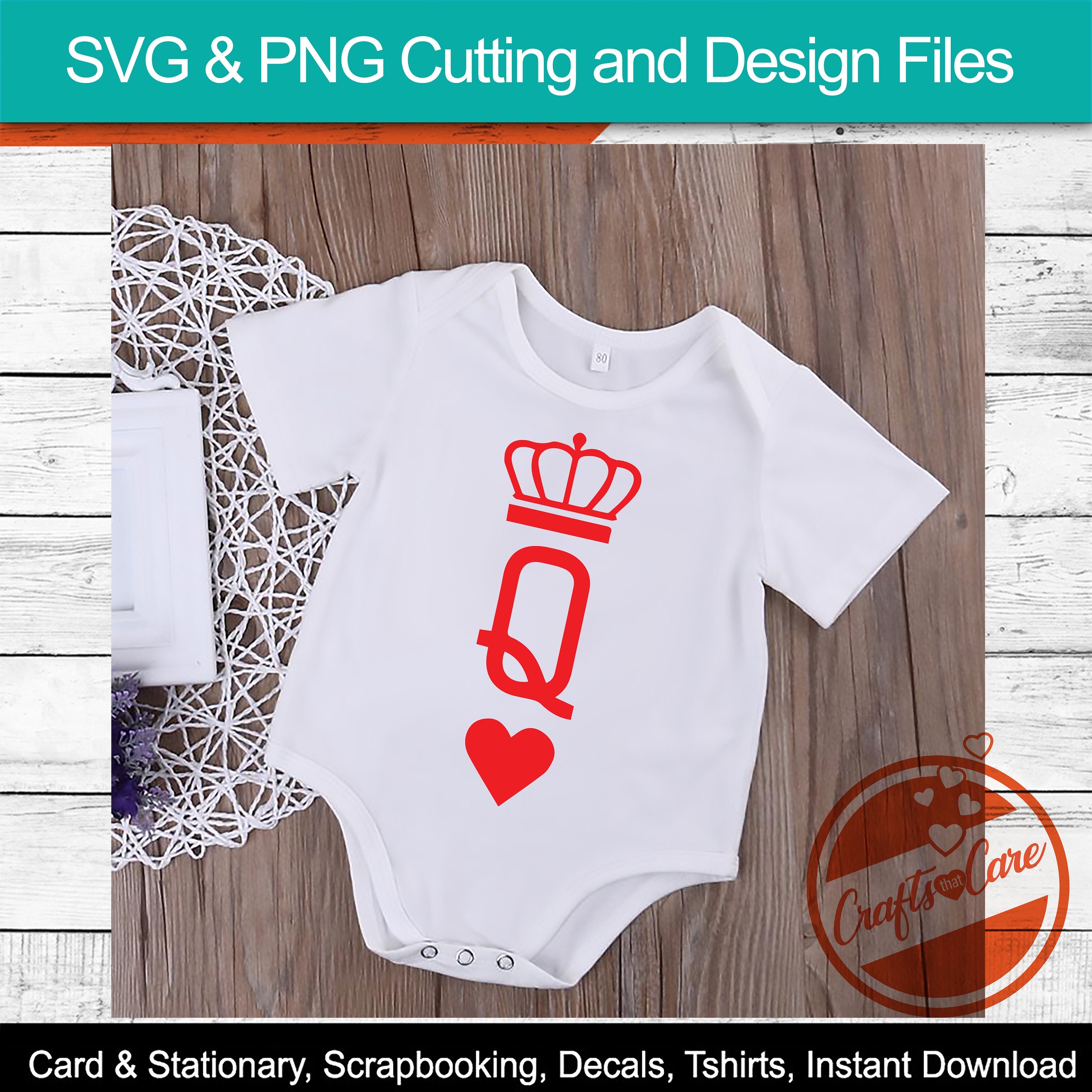 Download Queen of Hearts King of Spades SVG PNG Digital | Etsy