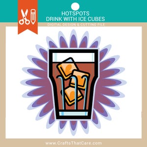 HOT SPOTS | Cocktail, Signature Cocktail Clipart, Drink Illustration, SVG, Png, Digital Download