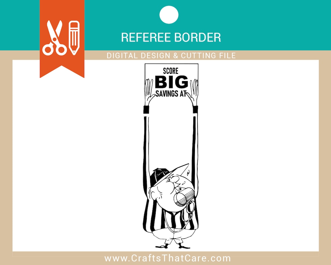 Referee | Referee Border Design | Referee Whistle | SVG | Digital ...