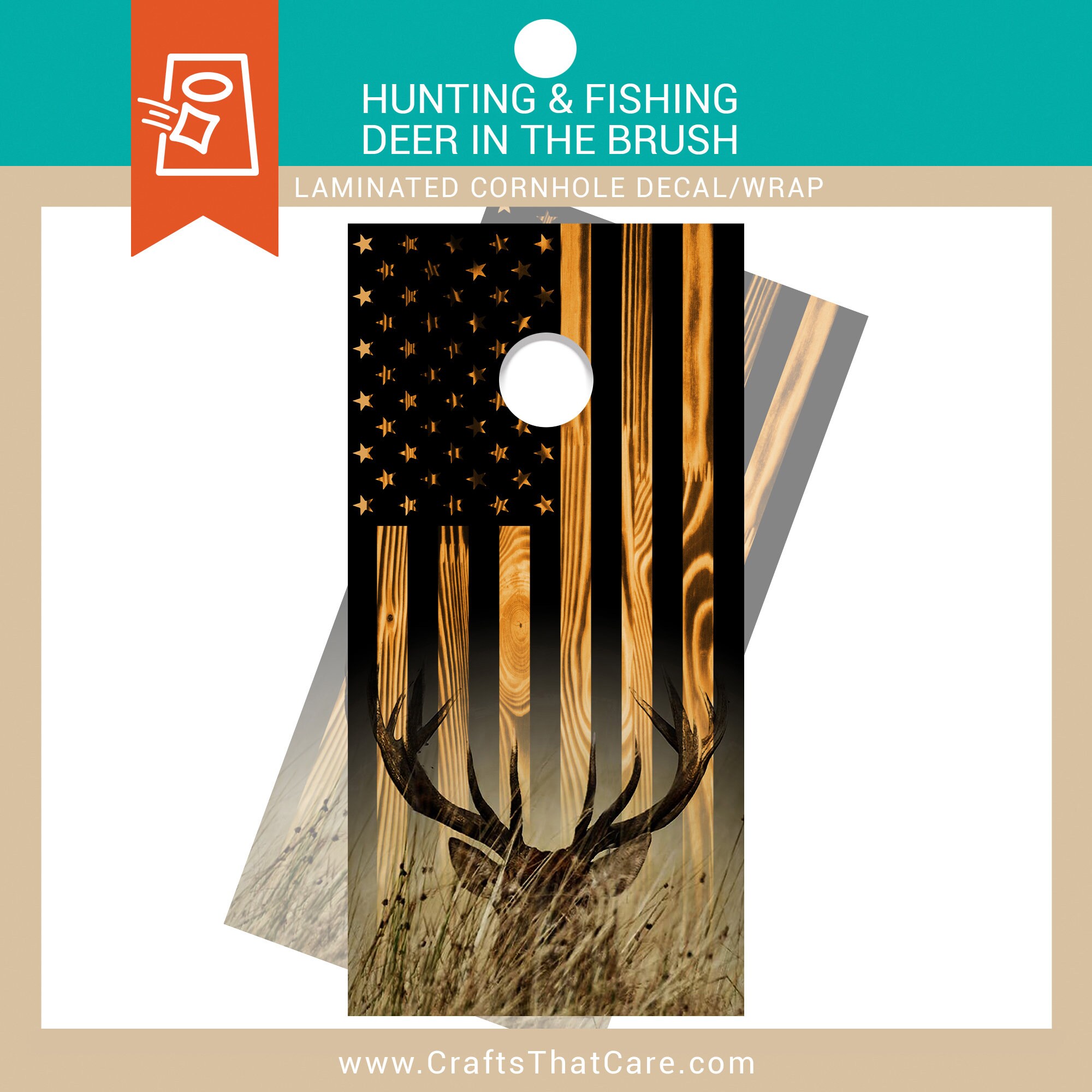 Motorcycle Corn Hole Board Decal Wraps - 2 Wheels Move The Soul Design For Custom Game Boards