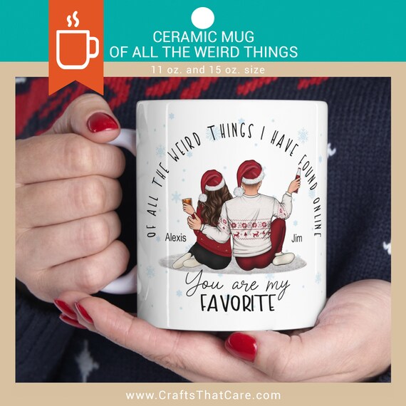 Personalized Couple Ornament Gift, of All the Weird Things I Have