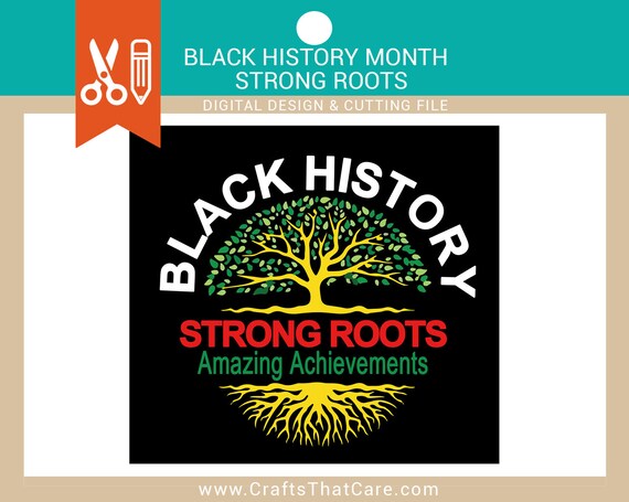 Silhouette Digital File Strong Roots Vector Black History Month Instant Download SVG Cutting Files Cricut