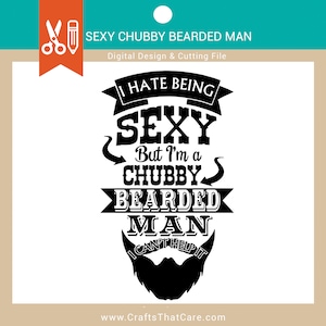 BEARD LIFE, sexy molliger Mann mit Bart, Vatertagsgeschenk, Papa Shirt, Vatertagsshirt, Vatertagsgeschenk von Frau, Schnittdatei, Bart svg