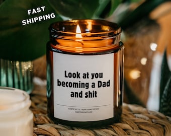 New Dad Gift, Father's Day Gift for First Time Dad, Funny New Dad Gift, New Dad Gift, Dad To Be Gift, First Time Parents, Candle for New Dad