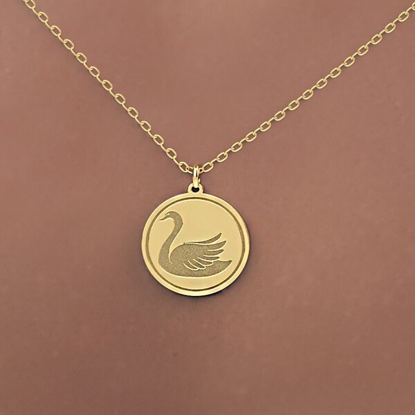 Swan Necklace Etsy
