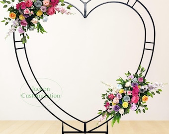 Heart Metal Arch Stand, Wedding Backdrop Decor Props