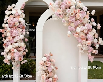 Shades of Pink Wedding Arch Flowers, Wedding Decor Flower Arrangement