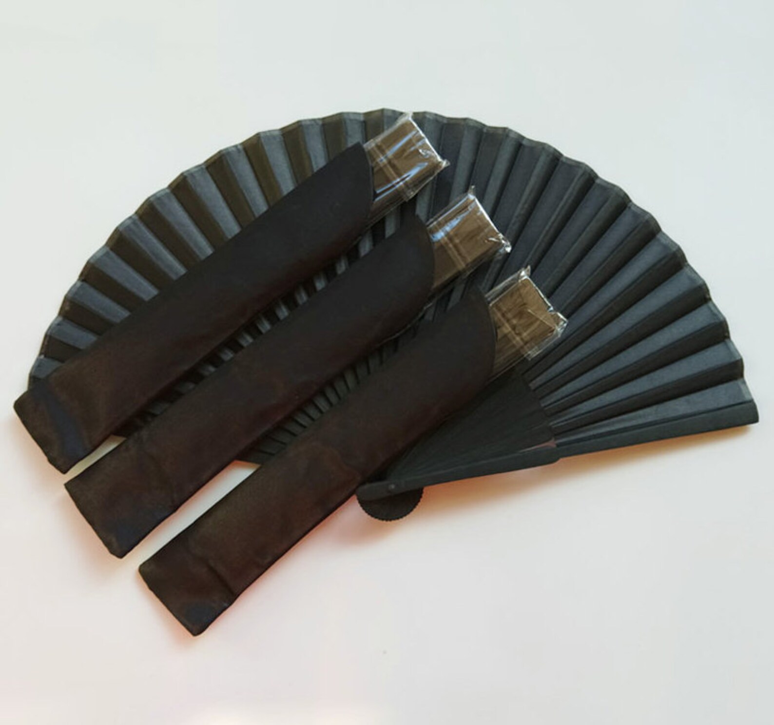 Black Hand Fans Personalized Handheld Folding Fan Man Etsy