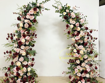 豪華なスクエアウェディングフラワーアーチ - 2.5 m x 2.5 m