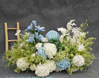 New wedding Floral Arrangement Simulated Silk Lily Flower Decoration for Wedding T-stage Runway, Wedding Props Artificial Flowers Art