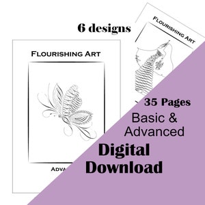 Calligraphy Flourishing Art Basic and Advanced/Flourishing Worksheets