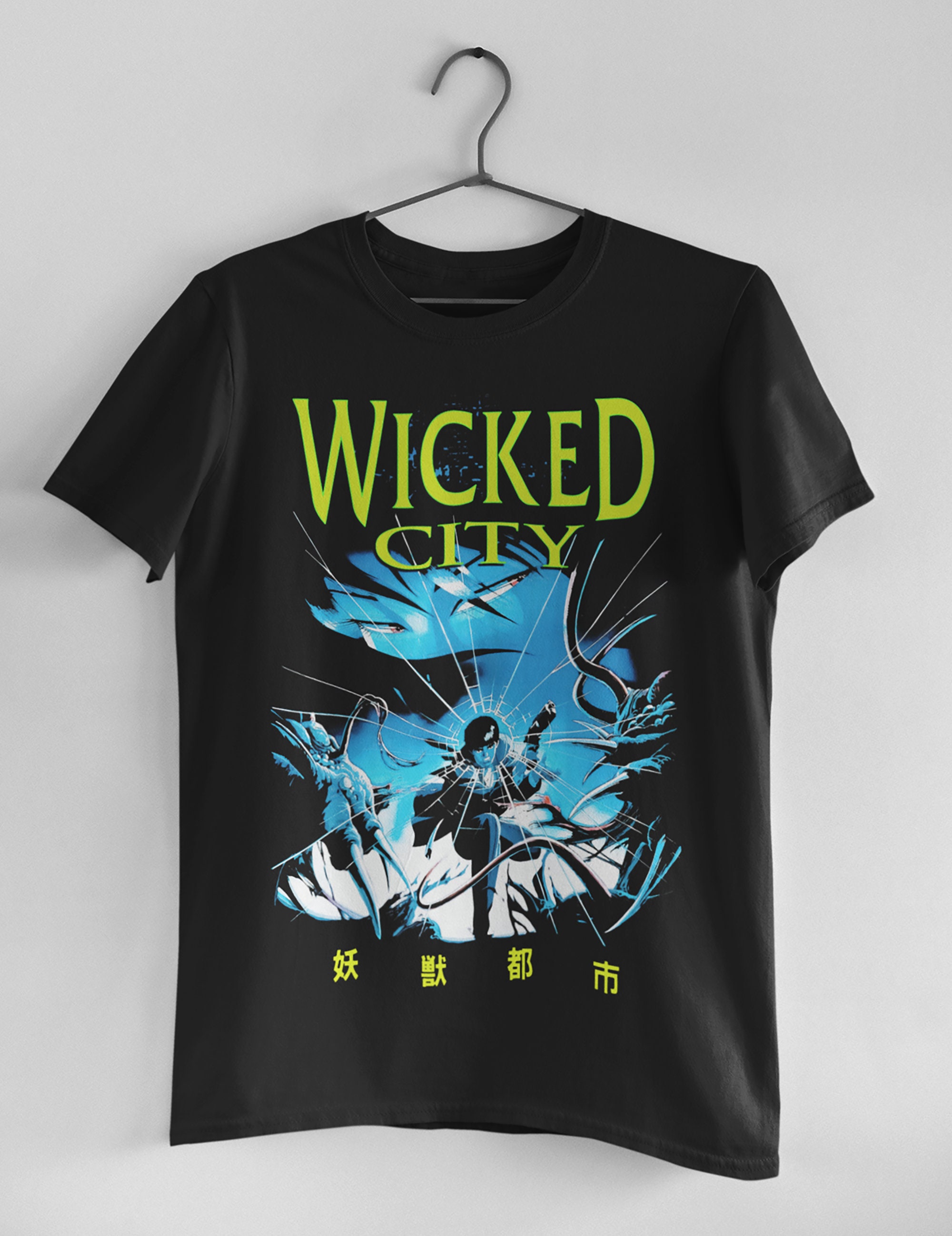 Wicked City Unisex T-shirt Vintage Anime Oldschool Manga Demon