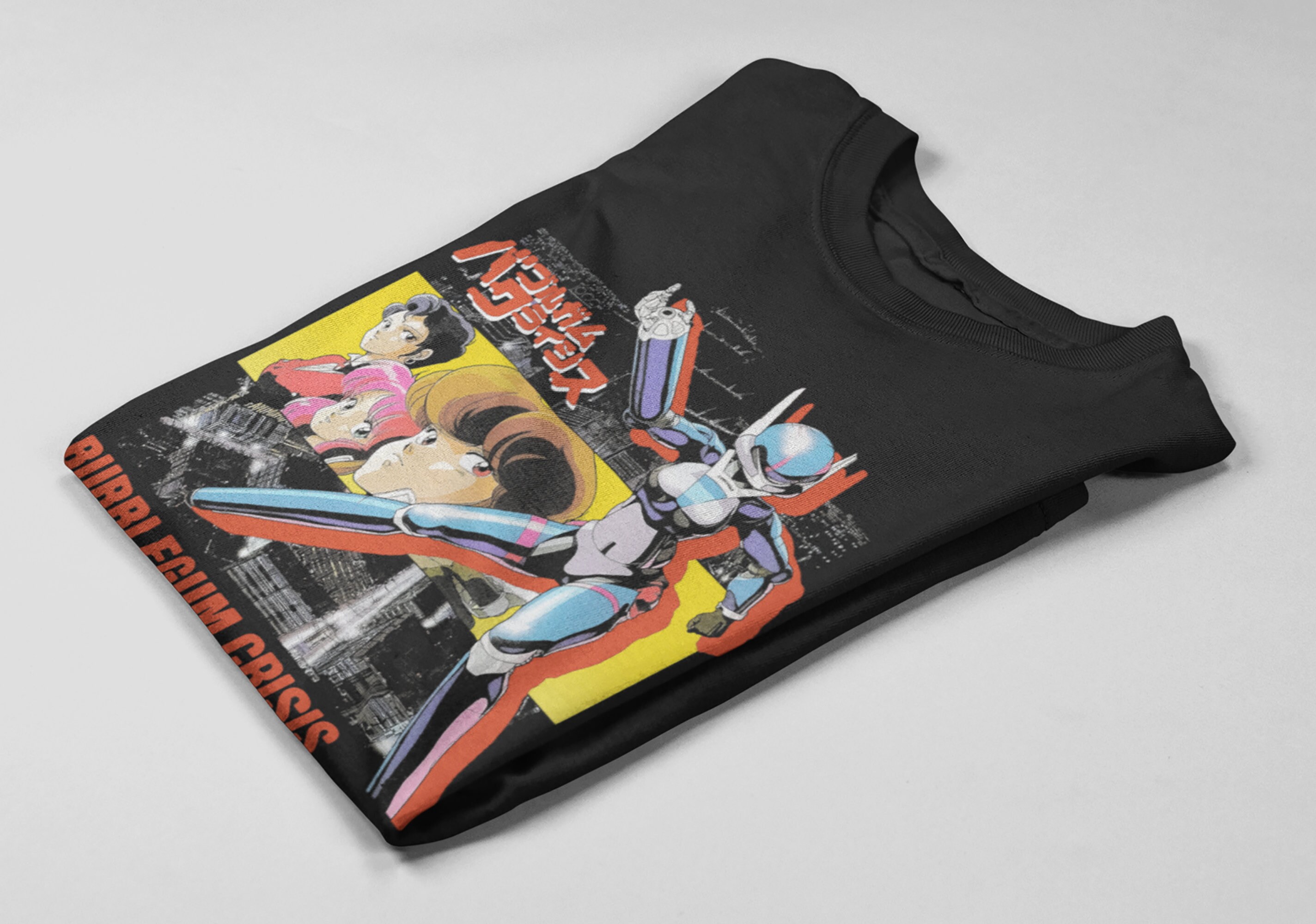 Bubblegum Crisis Unisex T-shirt - 80s Anime - Vintage Manga Bubblegum Crisis Unisex T-shirt - 80s Anime - Vintage Manga