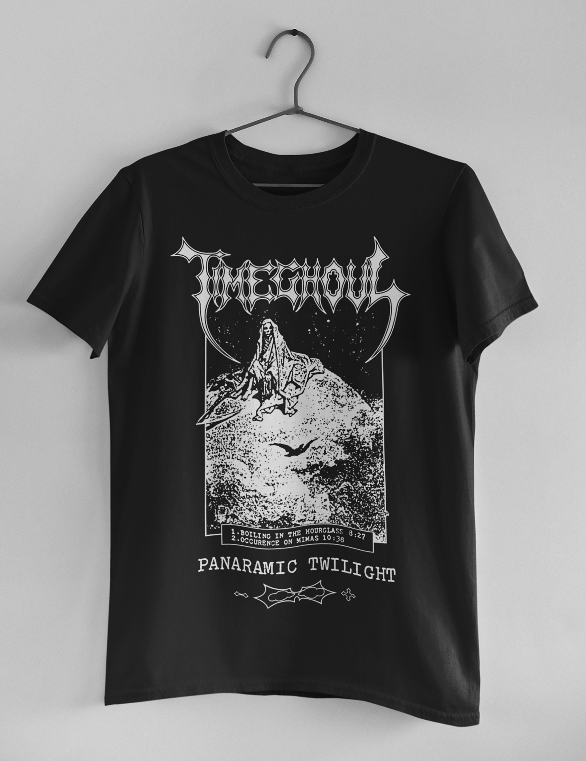 Timeghoul T-shirt Panaramic Twilight Demo Album Art Cover Art