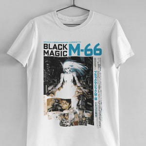 Schwarze Magie M66 Unisex T-Shirt - Oldschool Anime OVA - Cyberpunk - Shirow Masamune - Geist in der Schale