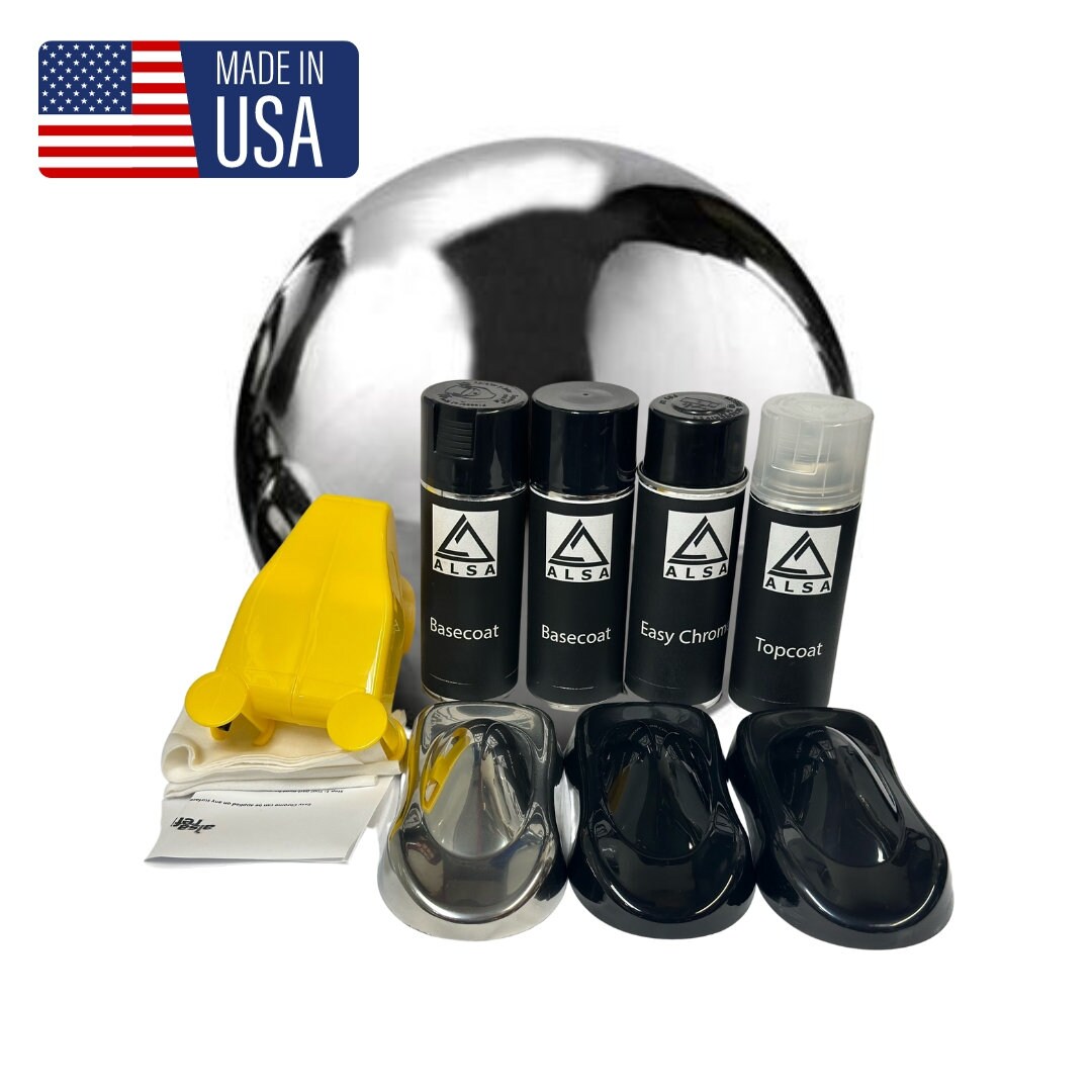 Genuine Alsa Easy Chrome Paint Spray Chrome Complete Etsy