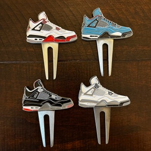 Premium Golf Shoe Divot Repair Tool Air Jordan 1, 3, IV, XI, XII, Xiii, AF1: Cement-Inspired Sneaker Designs 17 Styles to choose Brand New image 3