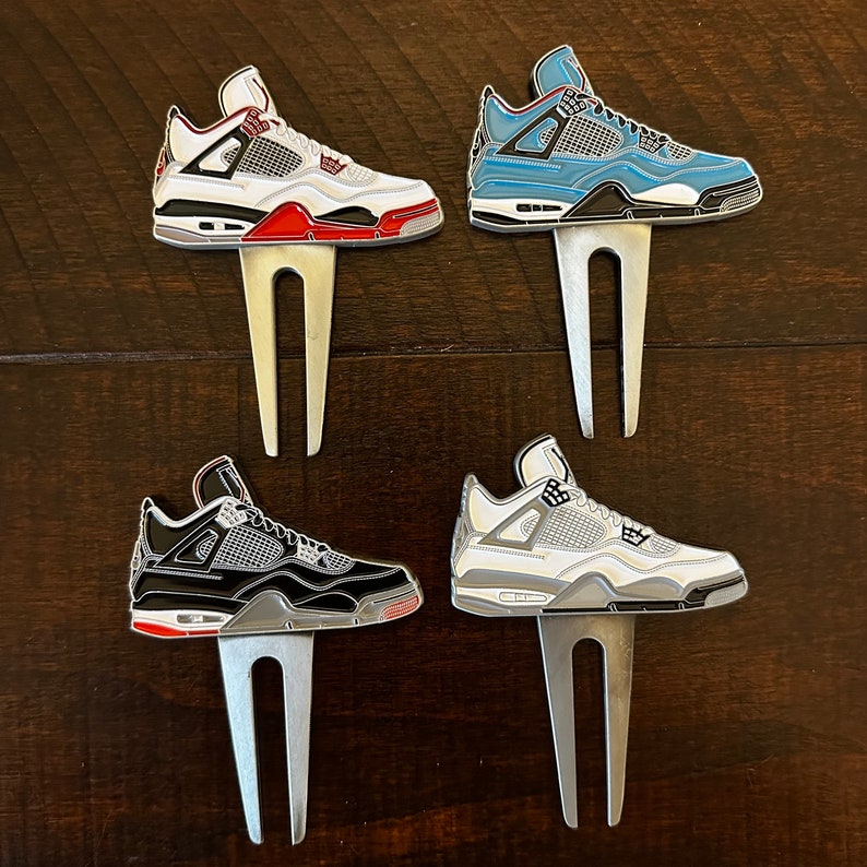 Premium Golf Shoe Divot Repair Tool Air Jordan 1, 3, IV, XI, XII, Xiii, AF1: Cement-Inspired Sneaker Designs 17 Styles to choose Brand New image 3