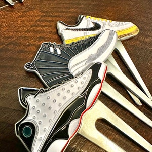 Premium Golf Shoe Divot Repair Tool Air Jordan 1, 3, IV, XI, XII, Xiii, AF1: Cement-Inspired Sneaker Designs 17 Styles to choose Brand New image 10