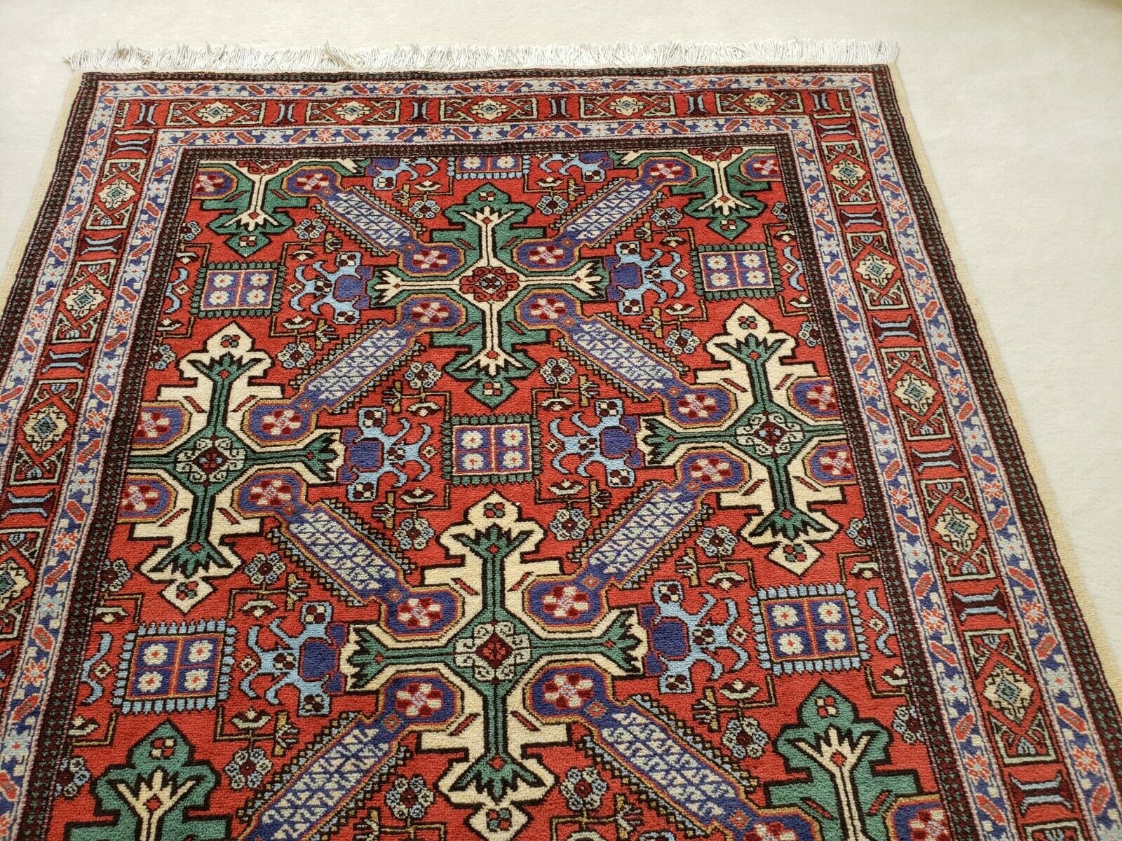 8.11 x 5.2 Handmade Persian Rug Etsy