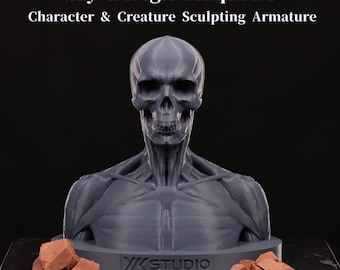 Maquette en argile - Sculpture de personnage et de créature sur l'armature