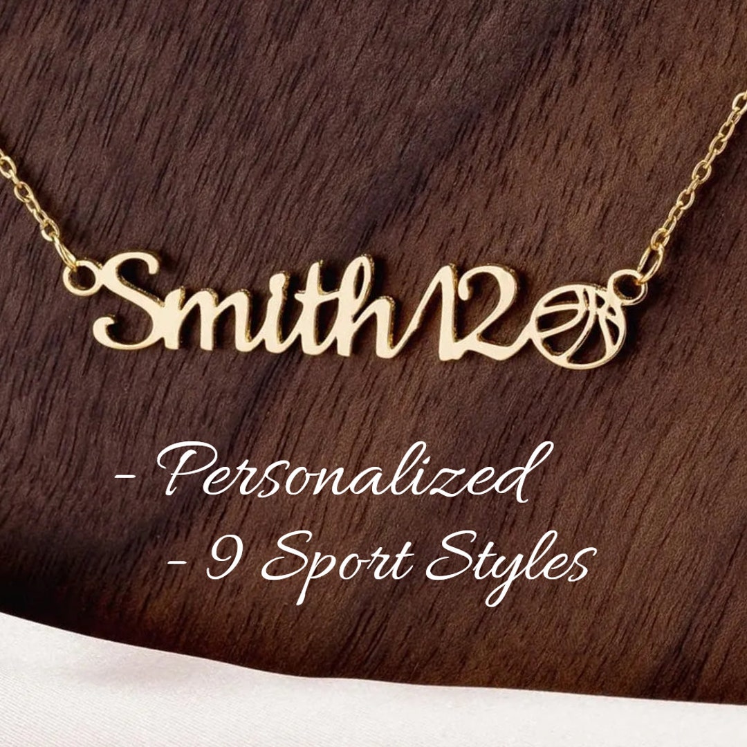 Personalized Sports Necklace for Mom Daughter Son Styles Etsy