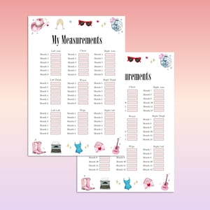 WIRE BOUND Eras Weightloss Journal - Including Measurements, Weekly Weigh in, Pounds Lost and Weightloss Rewards, Graph, Step Tracker image 7