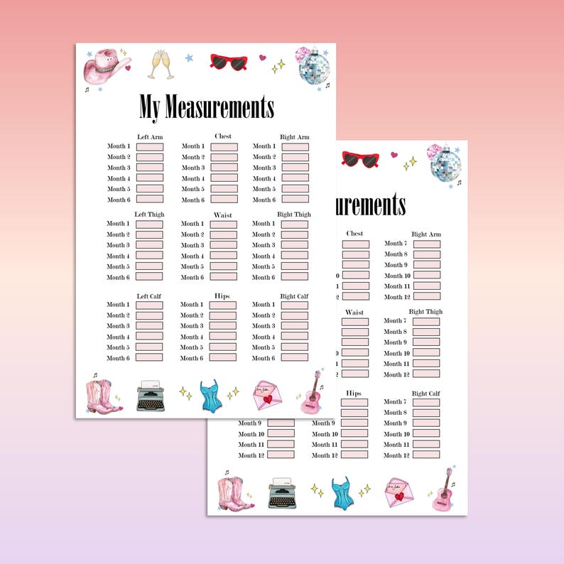 WIRE BOUND Eras Weightloss Journal - Including Measurements, Weekly Weigh in, Pounds Lost and Weightloss Rewards, Graph, Step Tracker image 7