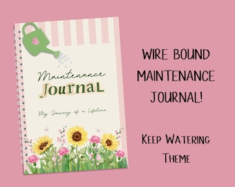WIRE BOUND Maintenance Journal - Including Weekly Weigh in, Deficit Diaries and Maintenance Rewards, Graph, Step Tracker