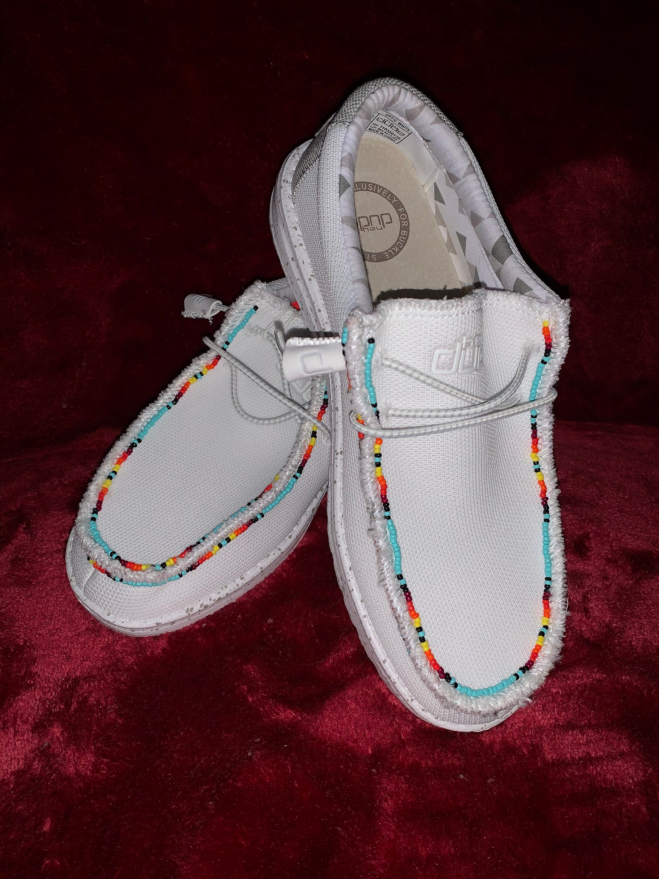 Double strand beaded Hey Dudes Etsy