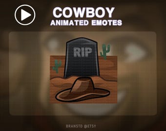 RIP Cowboy Animated Emote: Twitch, Discord, YouTube