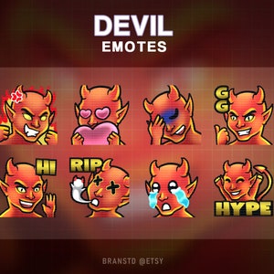 8x Devil twitch emotes - Devil twitch emotes - Devil twitch emotes
