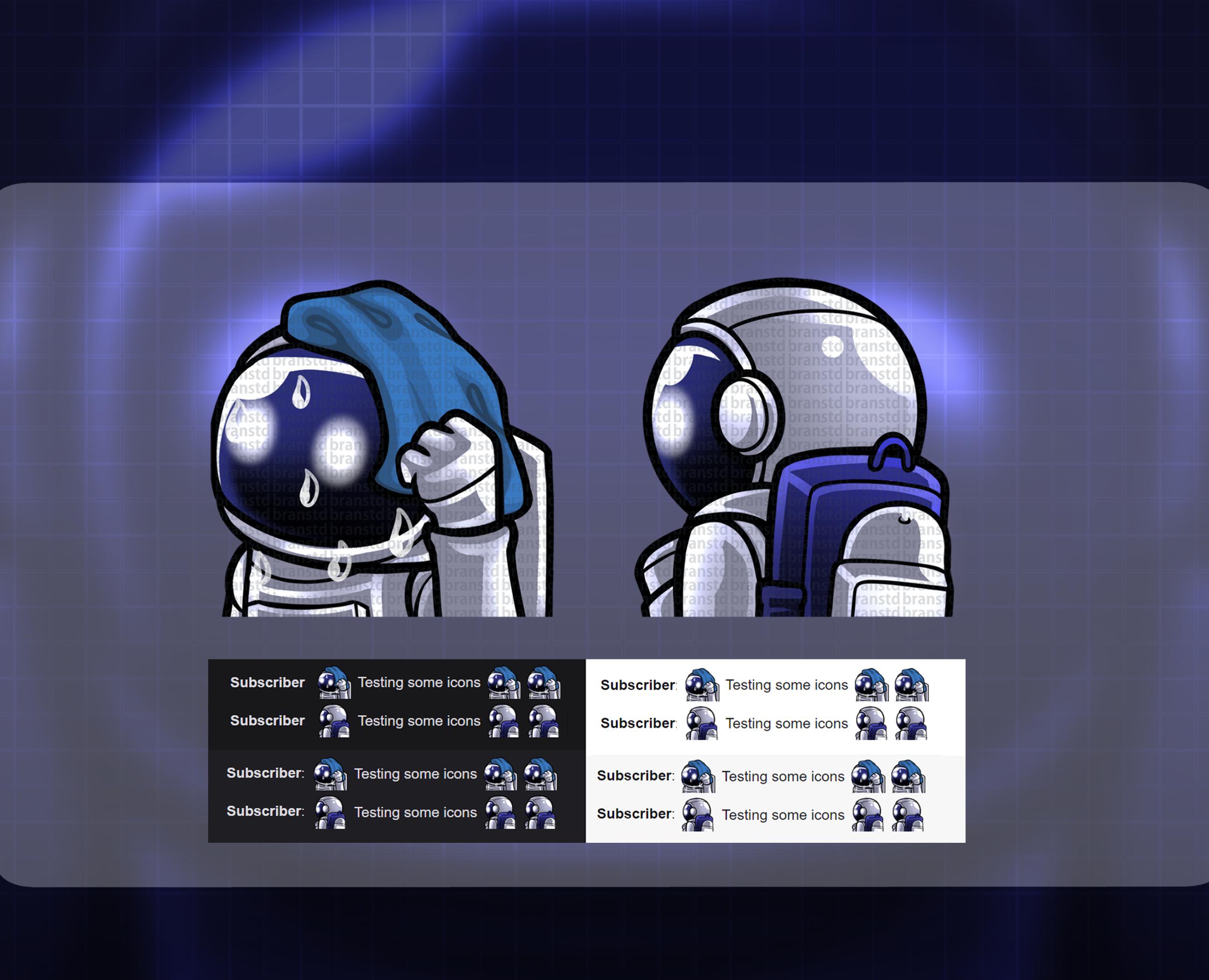 Astronaut Twitch Emotes: Spaceman Streamer Emotes (digital Download) - Etsy