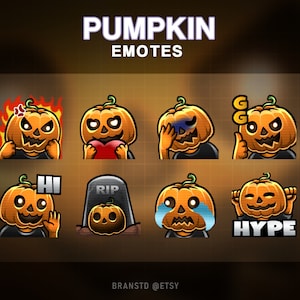 8x Pumpkin twitch emotes -  Pumpkin  twitch emotes -  Pumpkin  twitch emotes