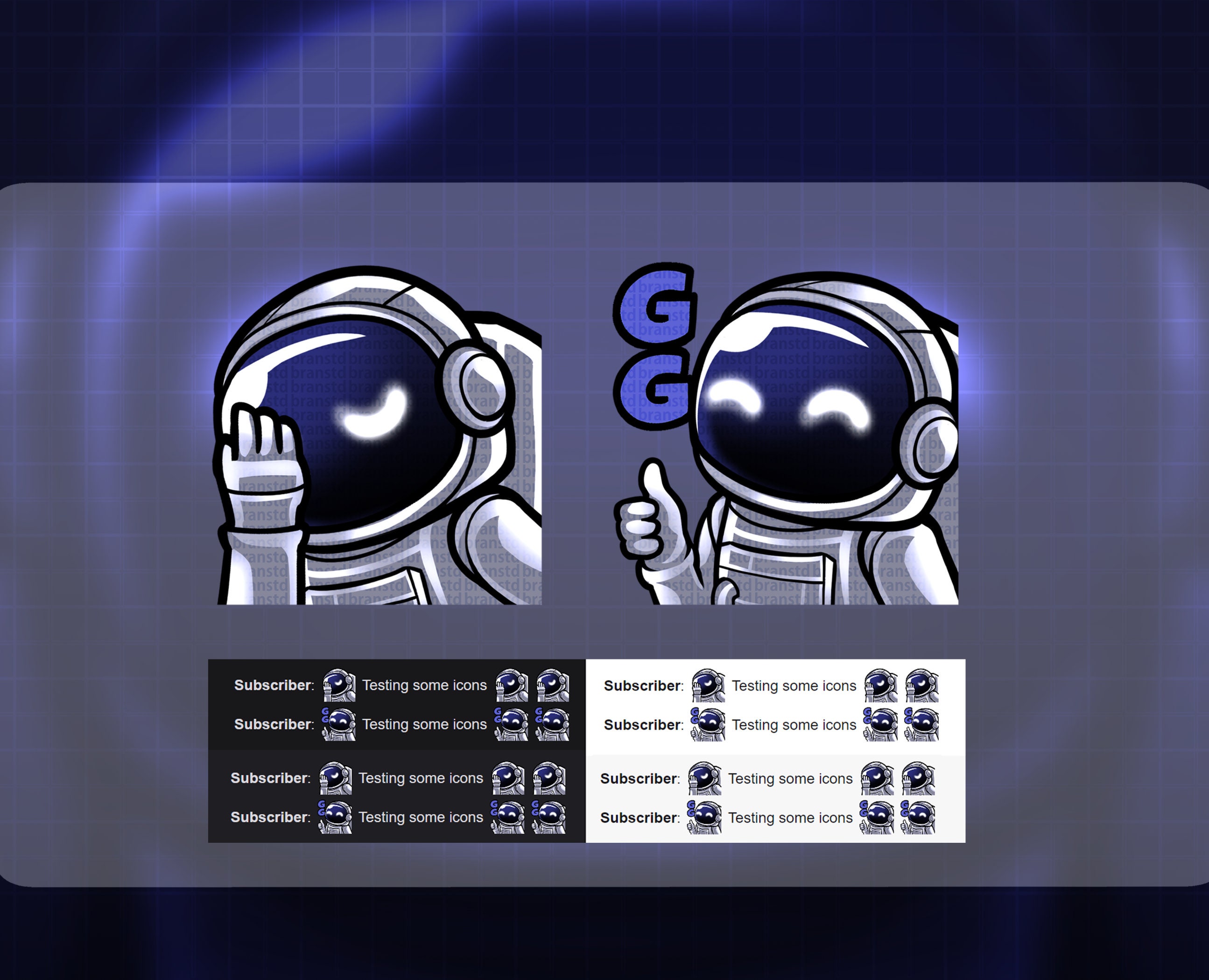 Astronaut Twitch Emotes: Spaceman Streamer Emotes (digital Download) - Etsy