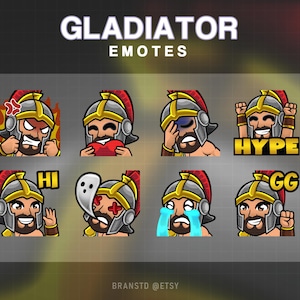 8 x Emote di strattoni del Gladiatore - Emote del Gladiatore