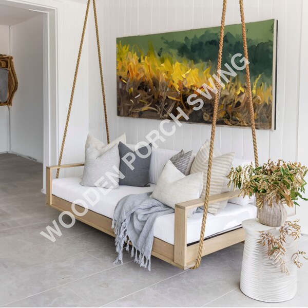 Rope Indoor Swing Bed Etsy