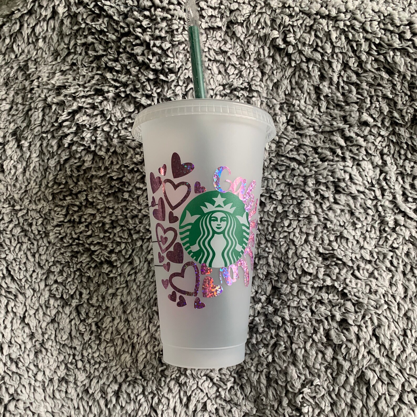 Valentines Day Hearts Starbucks Tumbler Etsy