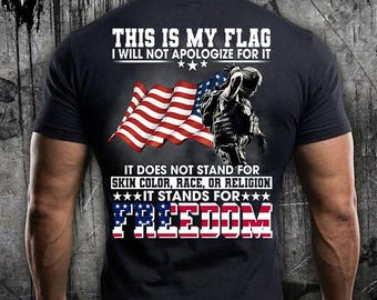 This Is My Flag Digital for Men, Gift for Veteran Dad, Patriotic USA Flag PNG, American Pride Design, Freedom Gift