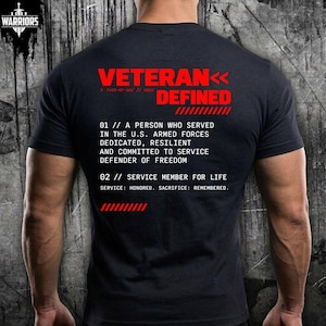 Veteran Defined png, Veteran Definition T-Shirt, US Military Veteran Tee, Proud Veteran Shirt, Veterans Day Gift, Military Appreciation Gift