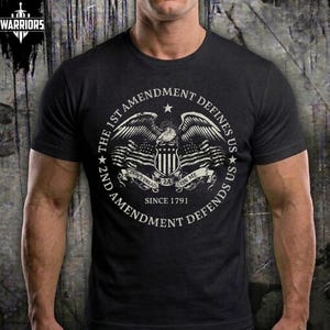 Andra tillägget försvarar oss digitalt för män, present till veteranpappa PNG, andra tillägget PNG, andra tillägget patriotisk design, USA-presenttröja