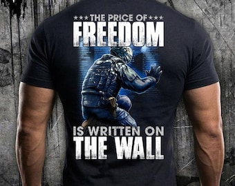 Freedom png | The Price of Freedom Tee | Veteran Military Shirt | Patriotic American Flag Gift | Freedom Graphic T-Shirt