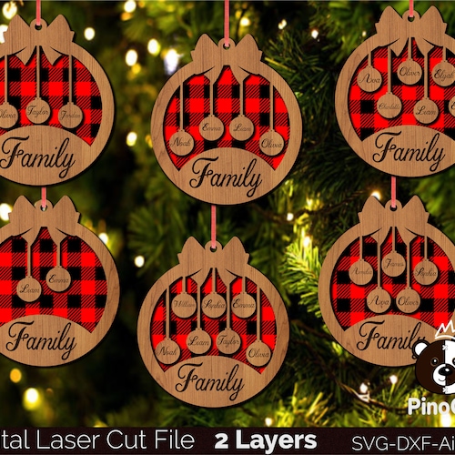 First Christmas Ornaments Laser Cut File SVG/AI/PDF - Etsy