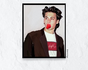 Poster, Johnny Depp, Digitaldruck, Kunst