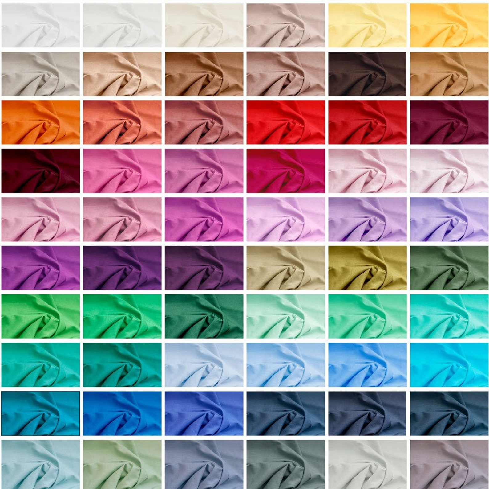 Plain Cotton Fabric Quilting Cotton Cotton By The Metre UK Etsy