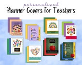 Personalized Teacher Planner Covers, Happy Planner Big, Happy Planner Classic Covers