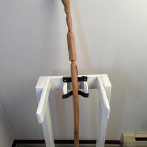 Handcrafted Applewood Walking Stick—51.5”