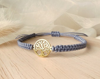 Armband Lebensbaum, Makrameeband verschiedene Farben,  Geschenk für Frauen Freundin