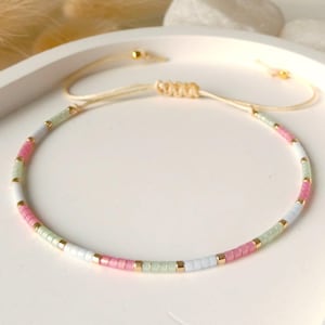 Delicate bracelet made of Miyuki beads, small gifts for women, girlfriends, birthday gifts